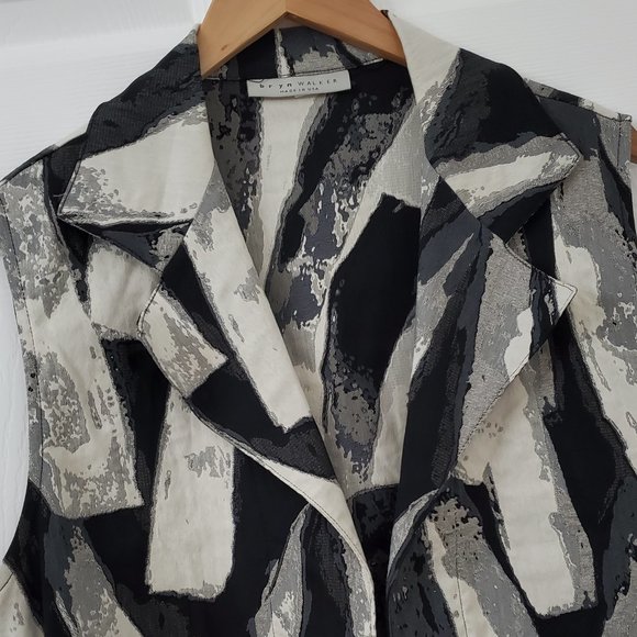 Bryn Walker Marcelina Stretch Jacquard Open Front Vest - Picture 6 of 12